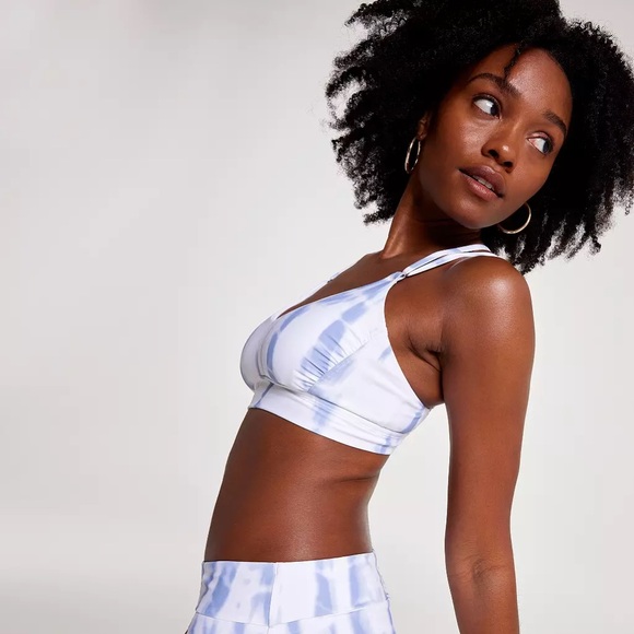 CALIA Women's Strappy Back Ruched Medium Support Bikini Swim Top XS - Picture 4 of 9